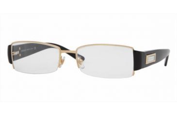 Image of Versace VE 1140 Eyeglasses Styles Gold Frame w/Non-Rx 53 mm Diameter Lenses, 1002-5317