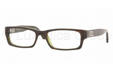 Image of Versace VE3102 Progressive Eyeglasses - Top Havana On Green Frame / 52 mm Prescription Lenses, 778-5217