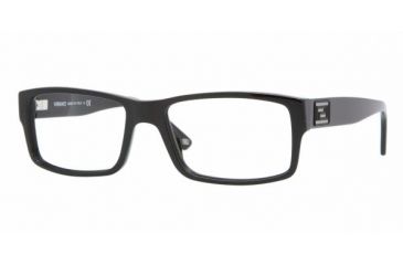 Image of Versace VE3141 SV Prescription Eyeglasses - Black Demo Lens Frame / 53 mm Prescription Lenses, GB1-5317