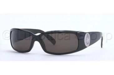 Image of Versace VE4044B Single Vision Prescription Sunglasses VE4044B-GB1-87-6015 - Lens Diameter 60 mm, Frame Color Shiny Black