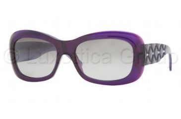 Image of Versace VE4155B SV Prescription Sunglasses - Dark Violet Transparent Gray Gradient Frame / 55 mm Prescription Lenses, 774-11-5517