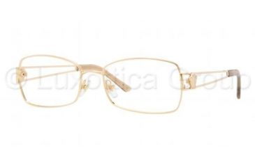 Image of Versace VE1207 Progressive Prescription Eyeglasses 1002-5217 - Gold Frame