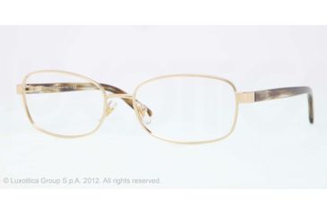 Image of Versace VE1213 Single Vision Prescription Eyeglasses 1252-53 - Pale Gold Frame, Demo Lens Lenses