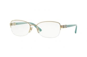 Image of Versace VE1230B Bifocal Prescription Eyeglasses 1362-52 - Pale Gold Frame