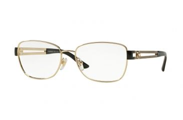 Image of Versace VE1234 Progressive Prescription Eyeglasses 1252-52 - Pale Gold Frame