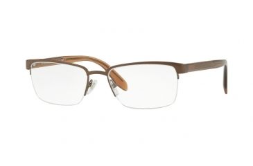 Image of Versace VE1241 Progressive Prescription Eyeglasses, 54mm, Brushed Brown, VE1241-1269-54-PRO