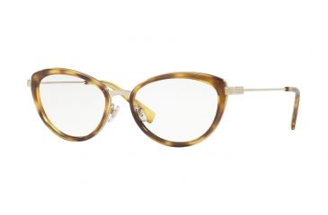 Image of Versace VE1244 Progressive Prescription Eyeglasses 1400-53 - Pale Gold / Havana Frame