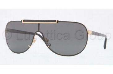Image of Versace VE2140 Sunglasses 100287-0140 - Gold Frame, Gray Lenses