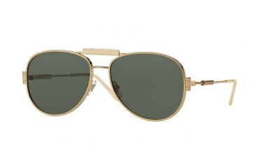 Image of Versace VE2167Q Single Vision Prescription Sunglasses VE2167Q-125271-60 - Lens Diameter 60 mm, Frame Color Pale Gold