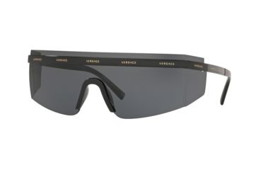 Image of Versace VE2208 Sunglasses 100987-45 - , Grey Lenses