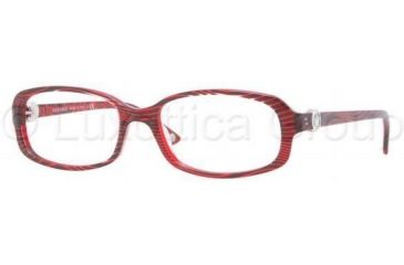 Image of Versace VE3149B Single Vision Prescription Eyewear 935-5217 - Wave On Red 