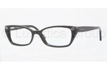 Image of Versace VE3150B Eyeglass Frames GB1-5316 - Shiny Black 