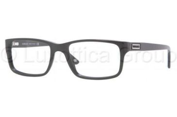 Image of Versace VE3154 Eyeglass Frames GB1-5217 - Shiny Black Frame