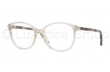 Image of Versace VE3169 Bifocal Prescription Eyeglasses 5033-5216 - Light Brown Transparent Frame