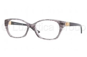 Image of Versace VE3170B Single Vision Prescription Eyeglasses 5002-5216 - Lizard Gray Frame, Demo Lens Lenses