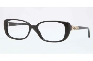 Image of Versace VE3178BA Bifocal Prescription Eyeglasses GB1-53 - Shiny Black Frame
