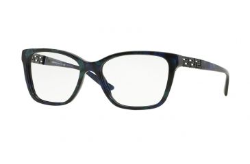 Image of Versace VE3192B Bifocal Prescription Eyeglasses 5127-52 - Marbled Black/Green/Blue Frame