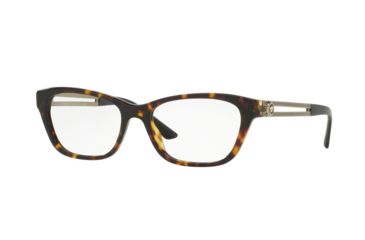 Image of Versace VE3220 Eyeglass Frames 108-52 - Dark Havana Frame