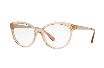 Image of Versace VE3237A Eyeglass Frames 5215-54 - Transparent Brown Frame