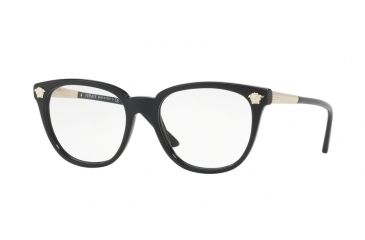 Image of Versace VE3242 Single Vision Prescription Eyeglasses GB1-52 - Black Frame