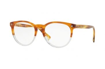 Image of Versace VE3257A Bifocal Prescription Eyeglasses 5266-53 - Striped Havana/crystal Frame