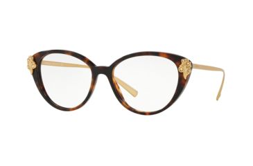 Image of Versace VE3262BA Prescription Eyeglasses, 54mm, Havana, VE3262BA-5267-54-SV