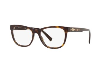 Image of Versace VE3263B Prescription Eyeglasses, 52mm, Dark Havana, VE3263B-108-52-SV