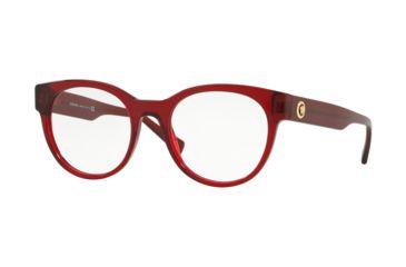 Image of Versace VE3268 Eyeglass Frames 388-49 - Transparent / Red Frame