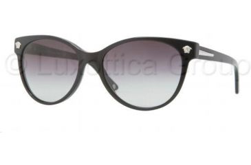 Image of Versace VE4214 Sunglasses GB1/8G-5617 - Black Frame, Gray Gradient Lenses