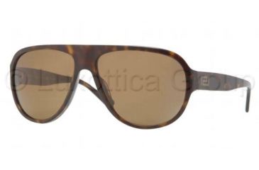 Image of Versace VE4231 Sunglasses 108/83-6215 - Havana Frame, Brown Lenses