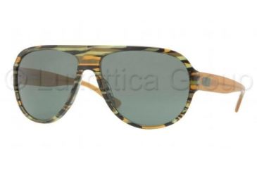 Image of Versace VE4231 Sunglasses 811/71-6215 - Military Green Frame, Green Lenses
