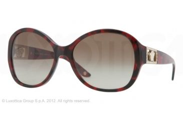 Image of Versace VE4241B Single Vision Prescription Sunglasses VE4241B-989-13-58 - Lens Diameter 58 mm, Frame Color Red Havana