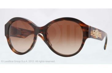 Image of Versace VE4254 Progressive Prescription Sunglasses VE4254-502513-57 - Lens Diameter 57 mm, Frame Color Striped Havana