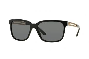 Image of Versace VE4307 Single Vision Prescription Sunglasses VE4307-GB1-87-58 - Lens Diameter 58 mm, Frame Color Black