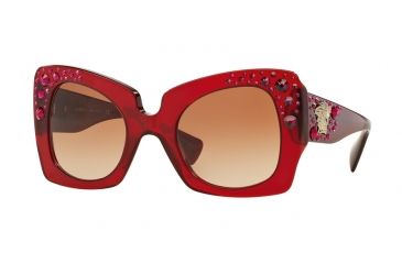 Image of Versace VE4308B Progressive Prescription Sunglasses VE4308B-517113-52 - Lens Diameter 52 mm, Frame Color Transparent Red
