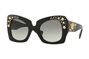 Image of Versace VE4308B Progressive Prescription Sunglasses VE4308B-K00111-52 - Lens Diameter 52 mm, Frame Color Black Gold Edition