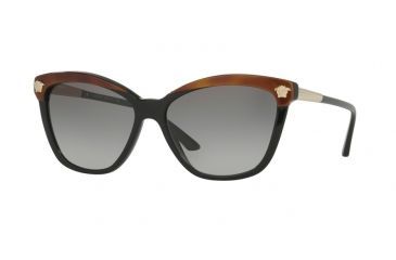 Image of Versace VE4313 Progressive Prescription Sunglasses VE4313-518011-57 - Lens Diameter 57 mm, Frame Color Havana Black