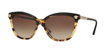 Image of Versace VE4313A Single Vision Prescription Sunglasses VE4313A-517713-57 - Lens Diameter 57 mm, Frame Color Black / Havana
