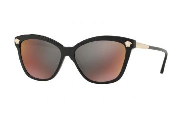 Image of Versace VE4313A Single Vision Prescription Sunglasses, 57mm, Black, VE4313A-GB1-W6-57-SV
