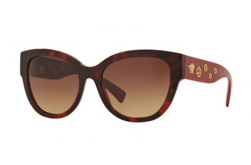 Image of Versace VE4314A Single Vision Prescription Sunglasses VE4314A-518413-56 - Lens Diameter 56 mm, Frame Color Havana Bordeaux