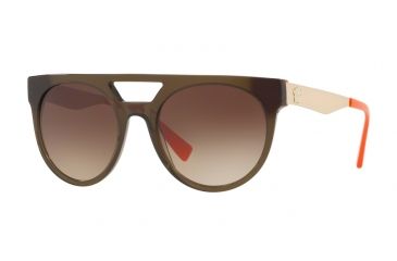 Image of Versace VE4339 Bifocal Prescription Sunglasses VE4339-523513-55 - Lens Diameter 55 mm, Frame Color Transparent Green/orange