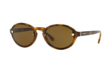 Image of Versace VE4352 Sunglasses 527673-54 - Havana Frame, Brown Lenses