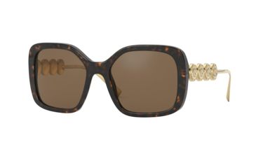 Image of Versace VE4375F Sunglasses 108/73-53 - , Brown Lenses