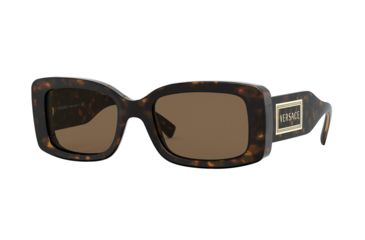 Image of Versace VE4377 Sunglasses 108/73-52 - , Brown Lenses
