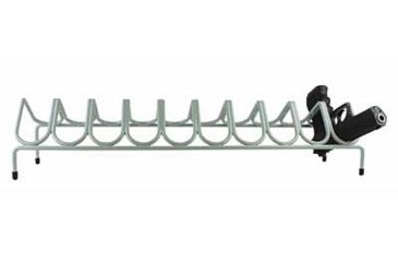 Image of Versatile Rack 10 Gun 23.25 Inch x 5.25 Inch x 5.5 Inch Safe Handgun Rack, Gray, 23.25 InchX5.25 InchX5.5 Inch, VER201004