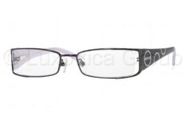 Image of Versus VR 7071 Eyeglasses Styles Shiny Black/Silver Frame w/Non-Rx 49 mm Diameter Lenses