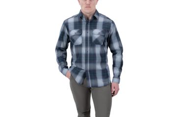 Image of Vertx Guardian 2.0 Long Sleeve Shirt - Men's, Small, Undertow Blue Plaid, F1 VTX1441 UBLP SMALL REG