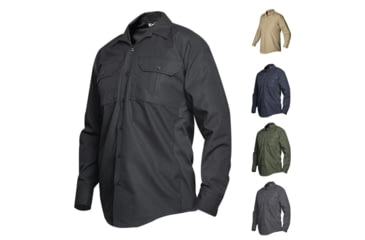 Image of Vertx Phantom LT Mens Long Sleeve Poly/Cotton Shirt, Black, Desert Tan, Navy, OD Green, Smoke Grey