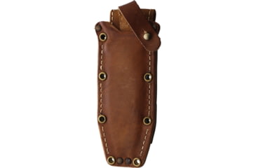 Image of VF Knives TOK Santos Wood Fixed Blade Knife, 11in Overall, 5.75in Satin Finish Niolox Tool Steel Blade, Santos Wood Handle, Leather Sheath, 0990/101
