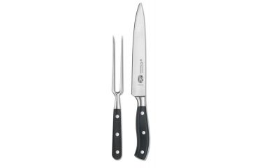 Image of Victorinox 2pc Forged Carving Set w/8in Slicer &amp; Carving Fork 7.7243.2
